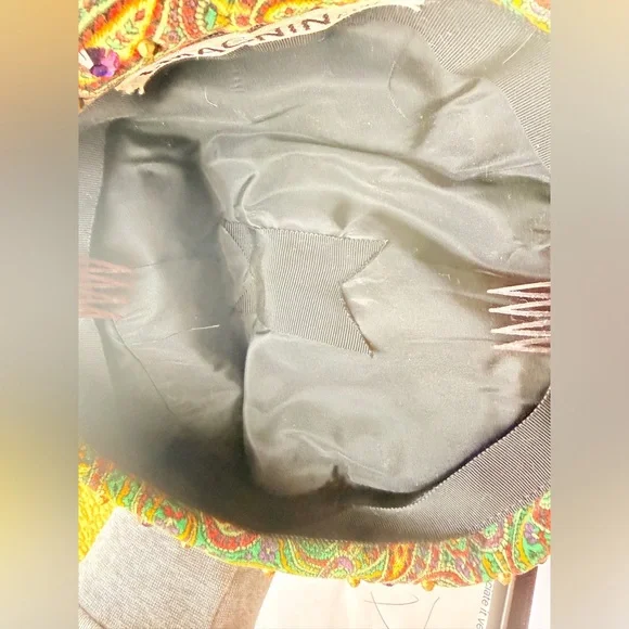 Colorful Vintage Paisley Embellished Beret - Picture 2 of 3